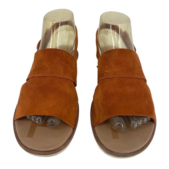 Sorel Shoes - Sorel Ella II Sandal Womens 7 Burnt Orange Excellent Suede Slingback Flat NL4665